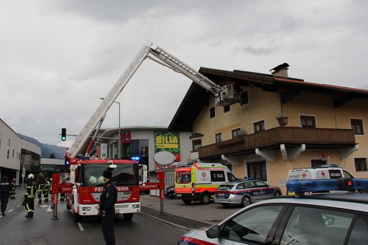 Personenbergung mittels Hubsteiger